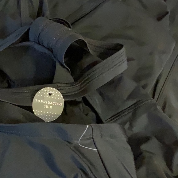 NWT!! Torrid Black Mesh Keyhole One Piece, 4X and 5X. - Picture 7 of 9